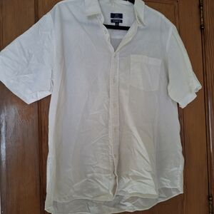 George Men's White Casual Button Down Shirt